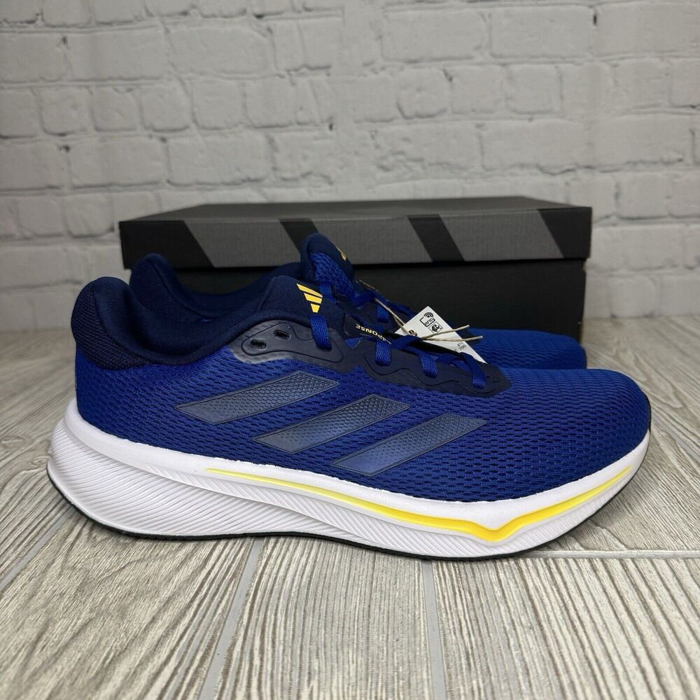 Adidas Response Running Shoes Men’s 9 Royal Blue Course A Pied IF8597 New